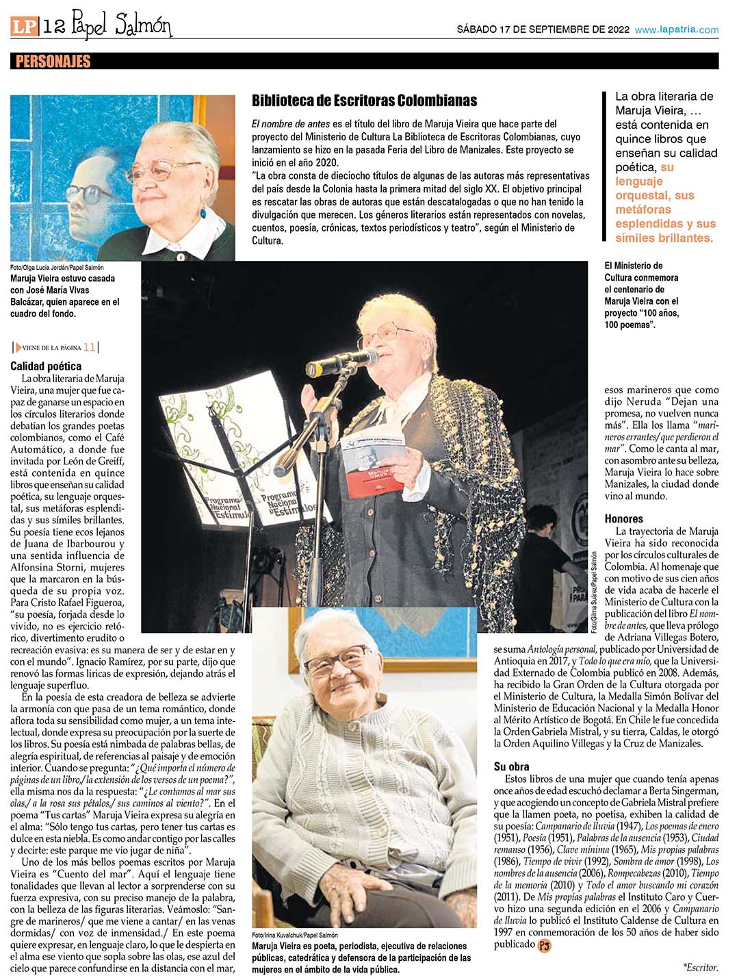 Maruja Vieira: 100 A&ntilde;os en Olor de Poes&iacute;a